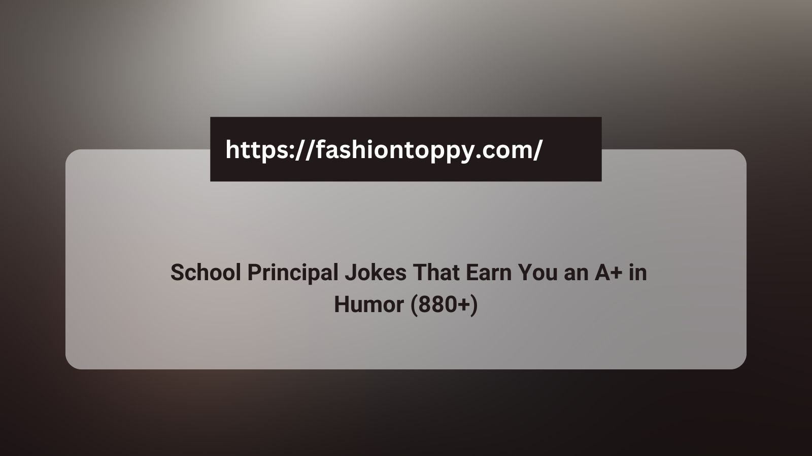 School Principal Jokes